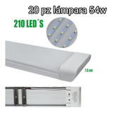 20pz Lámpara Led 54w Gabinete Aluminio Tubo Led Blanco Frio 