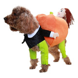 1 Disfraz Divertido Para Perro, Calabaza, Gato, Ropa Para