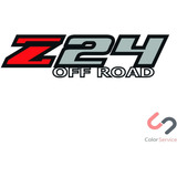  2 Pzs Calca Sticker Chevrolet Z24 Off Road 35 X 9 Cm