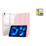 Mica + Funda Para iPad 10a 10.9 2022 A2696 A2757 A2777 Rosa