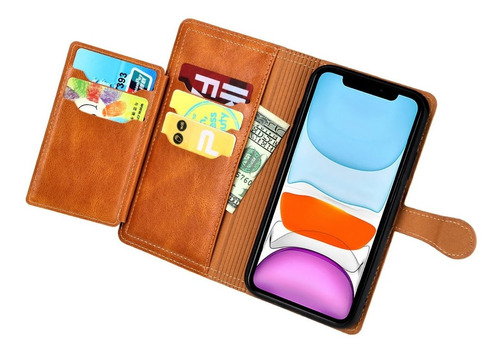 Cartera Zipper Funda Para:  iPhone 11 & 11 Pro & 11 Pro Max