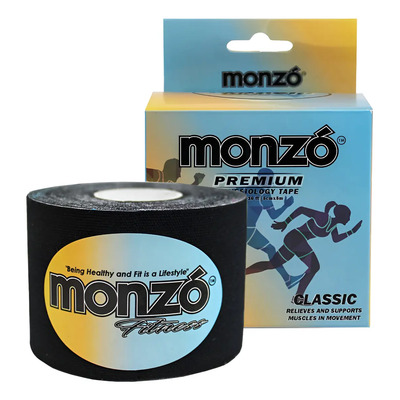 Cinta Kinesiológica Monzó Classic Negra de 5 m | Meses sin interés