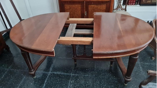 Mesa Comedor Madera Maciza Extensible 2,05 X 1,20 X 80 Alto