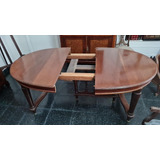 Mesa Comedor Madera Maciza Extensible 2,05 X 1,20 X 80 Alto