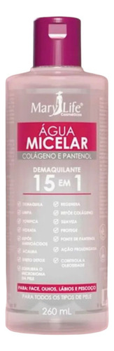 Bio Instinto Água Micelar Colágeno E Pantenol 260ml Mary Life