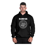 Blusa De Moletom Estampada Banda Ramones Novidades