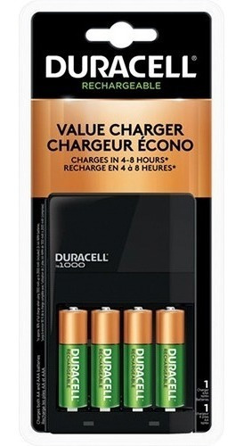 Pack 4 Pilas Duracell Recargables Aa 2500 Mah + Cargador