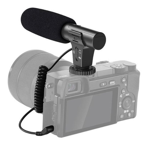 Microfone Direcional Profissional P Câmeras Canon/nikon/sony