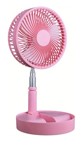 Ventilador Recargable Rosa - 0.70 M De Altura - Con Control