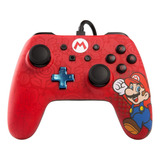 Control Alambrico Nintendo Switch New Mario Powera