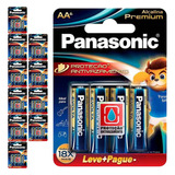 66 Pilhas Alcalinas Premium Aa 2a Pequena Panasonic 11 Cart