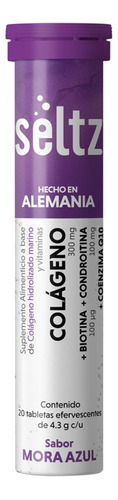 Colágeno + Coq10 + Biotina Seltz Tabletas Efervescentes