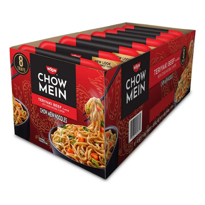 Nissin Chow Mein Teriyaki Beef Paquete De 8. | Envío gratis