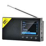 Set De Radio Dab Recargable Bt, Fm Con Pantalla De Altavoz,