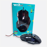 Mouse De Juego Weibo  X7 3200 Dpi Negro Gamer