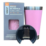 Kit Copo Térmico Thermostaley  C/ Tampa E Abridor 473ml Cor Rosa