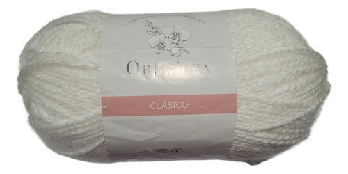 Pack 5 Lanas Clásico Orquídea En Blanco. 500 Grs.
