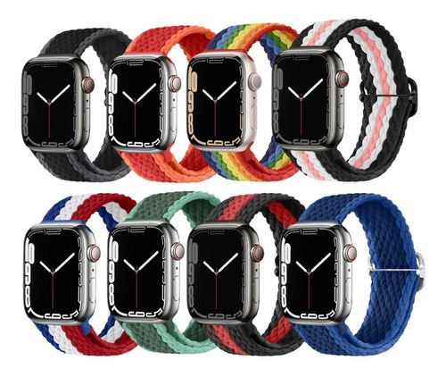 Correa Para Apple Watch Loop Trenzada Elástica Serie 5/6/7/8