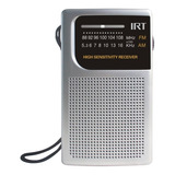 Radio A Pilas De Bolsillo Am/fm Irt Plateada / Tecnofactory