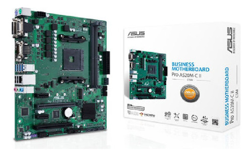 Tarjeta Madre Empresarial Asus Pro A520m-c Ii/ Micro-atxa520