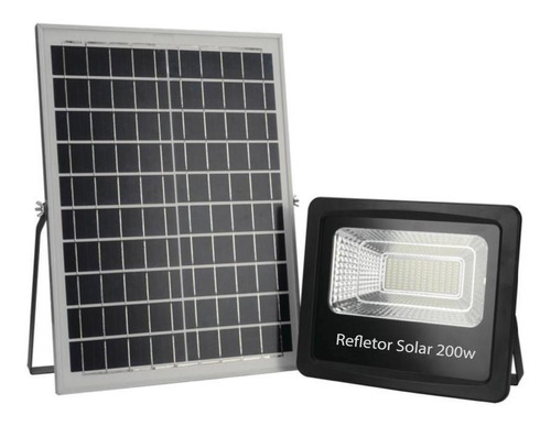 Refletor Holofote Ultra Led Solar 200w 6000k 10un.