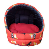 Cama Mascotas Perros Gatos Iglu Estampado Acogedora Talla Xl