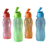 Set De 4 Botellas Tupperware Aquasafe Fliptop (310ml)