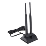 3x 9dbi Antena De Dual Wifi Rp-sma Banda Dual