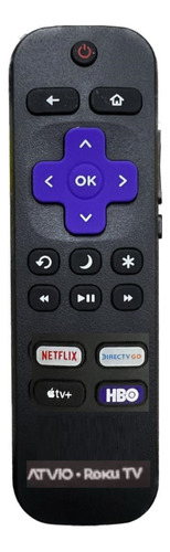 Control Para Atvio Roku Tv + Pilas /facil Uso (original)