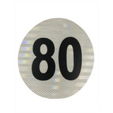 Logo Reflectivo Máxima Velocidad 80 3m Homologado 