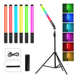 Iluminador Led Ringlight Bastão Rgb Profissional Com Bateria