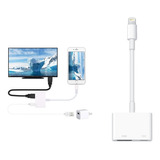 Adaptador Hdmi Compativel iPhone 5/6/7/ 8 X /11/12/13 iPad 