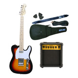 Combo Guitarra Electrica Crimson + Amplificador Funda Cable