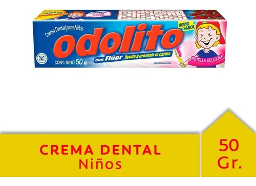 Odolito Frutilla Crema Dental Pasta Dentifrico 50 G 37 Ml