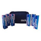 Paquete De 6 Fixodent Original + Bolsa Oralb Adhesivo Dental