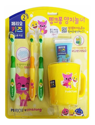 Pinkfong - Juego De Cepillos De Dientes Para Niños (2-4 Años