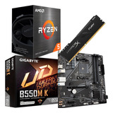 Kit Amd Ryzen 5 5600gt  + Gigabyte B550m -k  + 8 Gb 3200