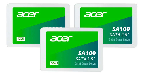 Kit 3 Ssd Acer Sa100 240 Gb Sata Iii 2.5 560/500 Mb/s 3d 