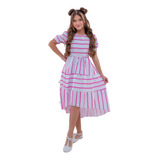 Vestido Infantil Menina Festa Midi Blogueirinha Babado Diva