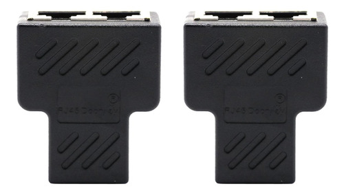 Conector De Adaptador De 1 A 2 Puertos Rj45 Lan Ethernet