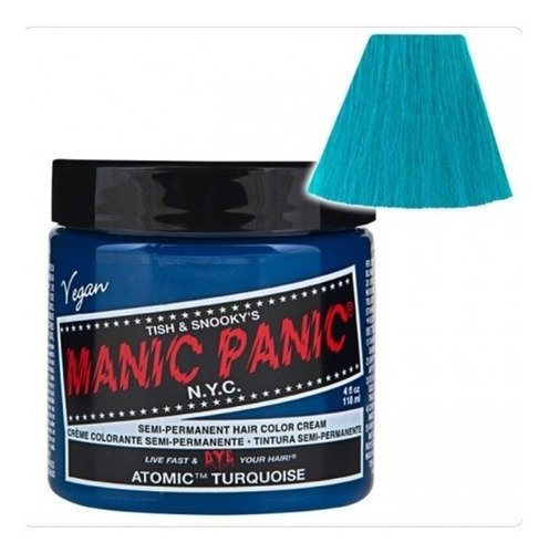 Atomic Turquoise Tinte Turquesa Manic Panic 4oz Arctic Fox