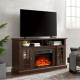 Consola De Tv Con Chimenea Soporte Multimedia Para Tv