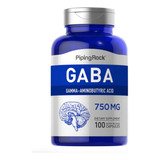 Gaba (gamma-amino-butírico) 750mg X 100 Cap - Calma!! Sabor Neutro