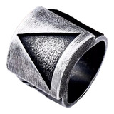 Anillo Triángulo Vikingo Nordico Hombre Moda Masculina 2019