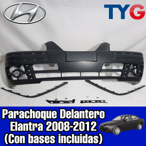 Parachoque Delantero Elantra 2008-2012 (con Base) Foto 2