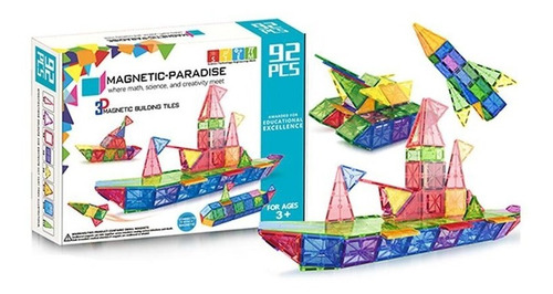 Set Imanes Magnéticos 92 Piezas Juguete Niños /as Envío 