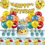 Pikachu   Globos De Cumpleaños Decoración Kit De Fiesta