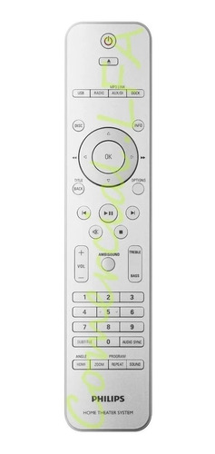 Controle Home Theater 2.1 Philips Hts6520 Hts6520/55 Met
