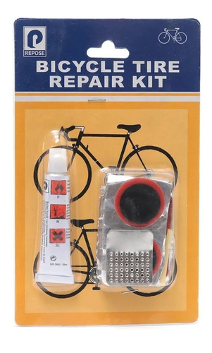 Kit Para Reparar Bicicletas Pegamento + 4 Parches Timalo