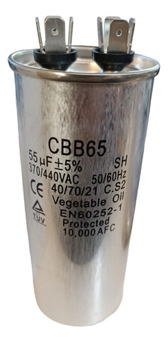 Capacitor De Arranque 55 Mf 440v 370-440vac Mini Split Clima